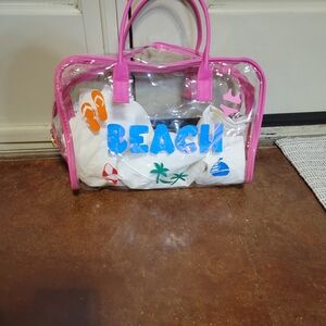 Clear beach bag
